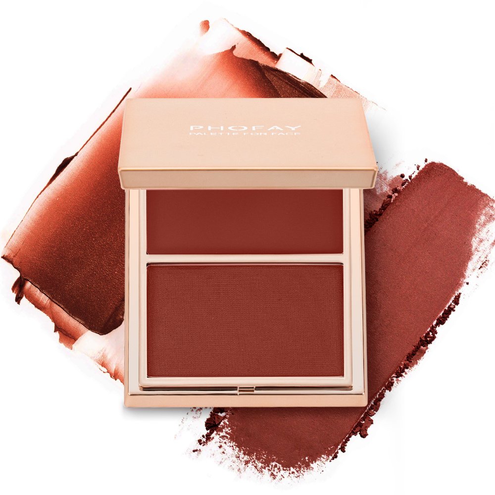 PHOFAY Double-Take Cream & Powder Blush Duo - Image 8