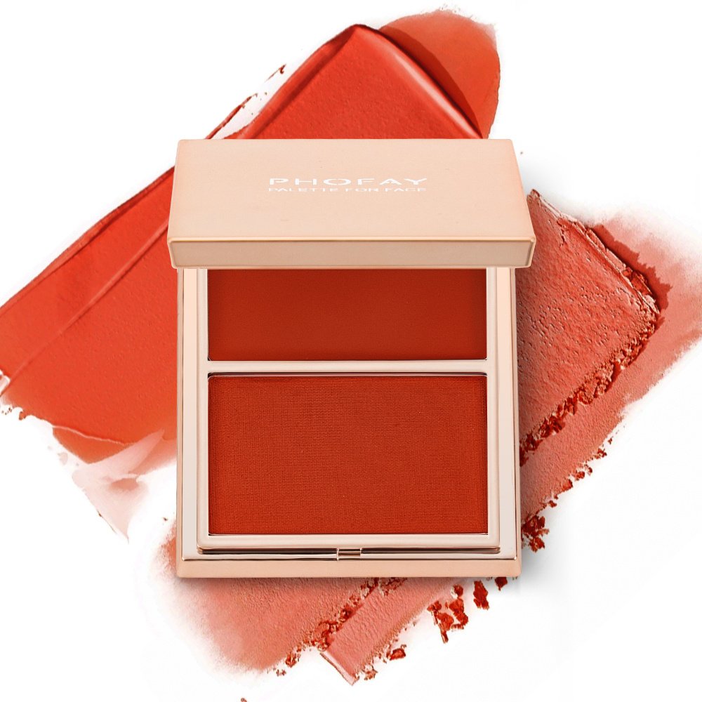 PHOFAY Double-Take Cream & Powder Blush Duo - Image 9