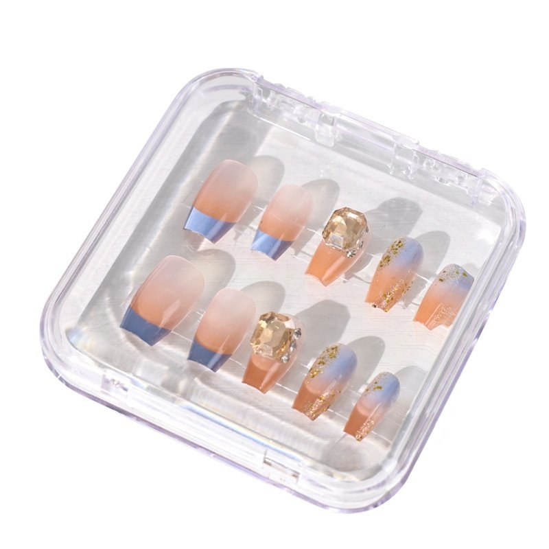 Transparent Manicure Small Wear Nail Box Handmade Nail Storage Box - Image 5
